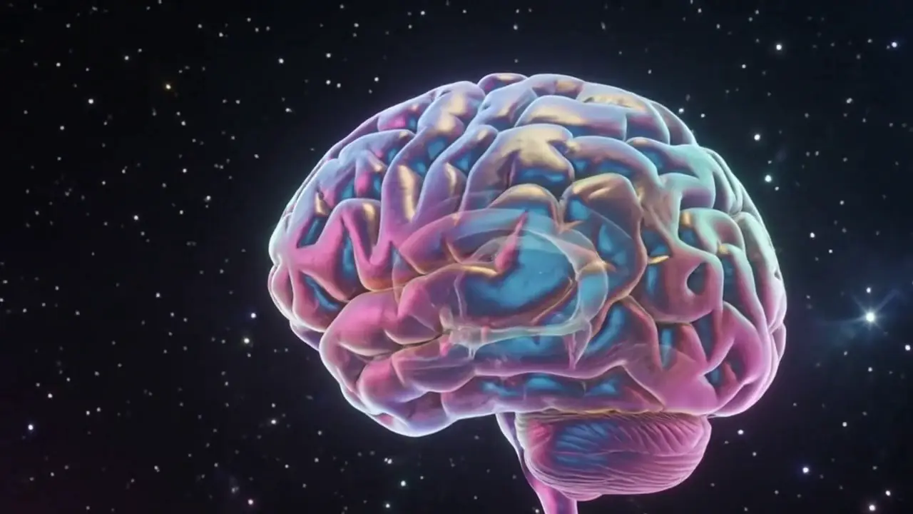 The whole human brain in lateral view
