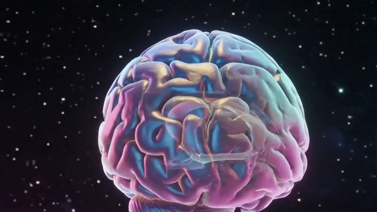 The brain seen closer, filling more of the frame